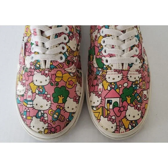 VANS Off The Wall Hello Kitty Pink Low Top Sneakers, Women size 8 Men Size 6.5 - Picture 2 of 11